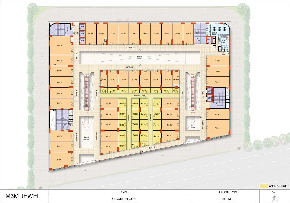 M3M Jewel MG Road Floor Plan